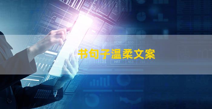书句子温柔文案