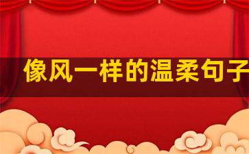 像风一样的温柔句子英文
