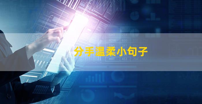 分手温柔小句子