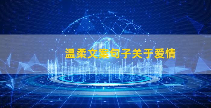 温柔文案句子关于爱情